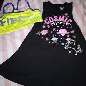 Cute Girls 7/8 2pc lot Unicorn